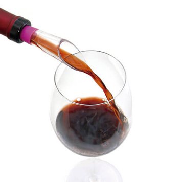 Пробка з лійкою для пляшки вина силіконова PULLTEX WINE STOPPER & POURER, упакована у блістер купить Киев