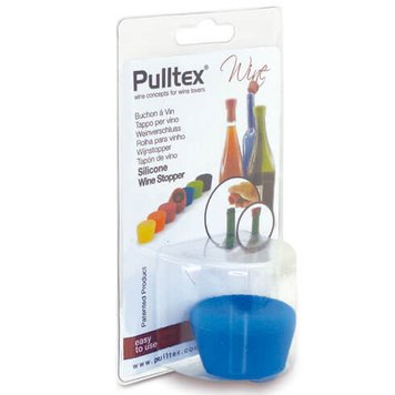 Пробка силіконова для пляшки вина PULLTEX SILICONE WINE STOPPER, упакована у блістер купить Киев