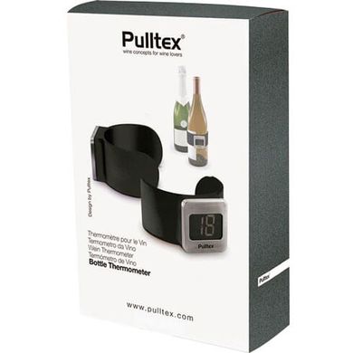 Термометр электронный накладной для бутылки вина PULLTEX BLACK THERMOMETER, (черный) купить Киев