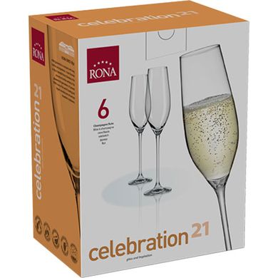 Бокал для шампанского RONA CELEBRATION, 210 мл, набор 6 шт купить Киев