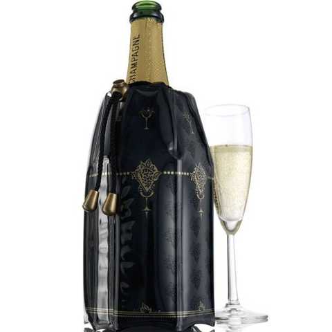 Охладитель - мешочек для бутылки шампанского PULLTEX CHAMPAGNE COOLER BAG SILVER, (серебристый)