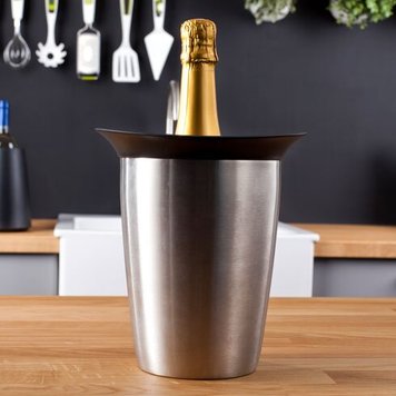 Відро - Охолоджувач для пляшки шампанського VACU VIN ACTIVE COOLER CHAMPAGNE ELEGANT STAINLESS STEEL купить Киев