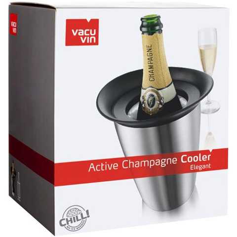 Vacu Vin Active Cooler Wine Elegant Stainless Steel