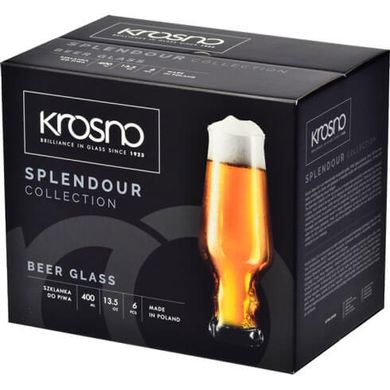 Бокал для пива KROSNO SPLENDOUR, 400 мл, набор 6 шт купить Киев