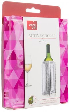 Охолоджувач для пляшки вина VACU VIN ACTIVE COOLER WINE DIAMOND PINK купить Киев