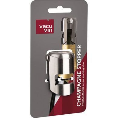 VACU VIN Пробка для бутылки шампанського VACU VIN CHAMPAGNE STOPPER SILVER