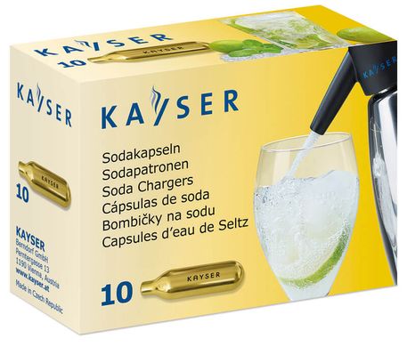 Капсулы (баллончики) СО2 для содовой KAYSER, коробка (10 шт) купить Киев